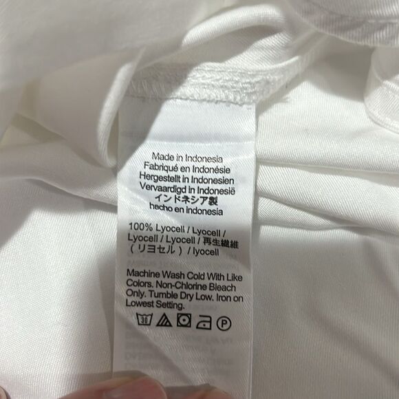 Madewell NT777 White Relaxed Dolman Button-Up Shirt NWT size xxs - Picture 9 of 10